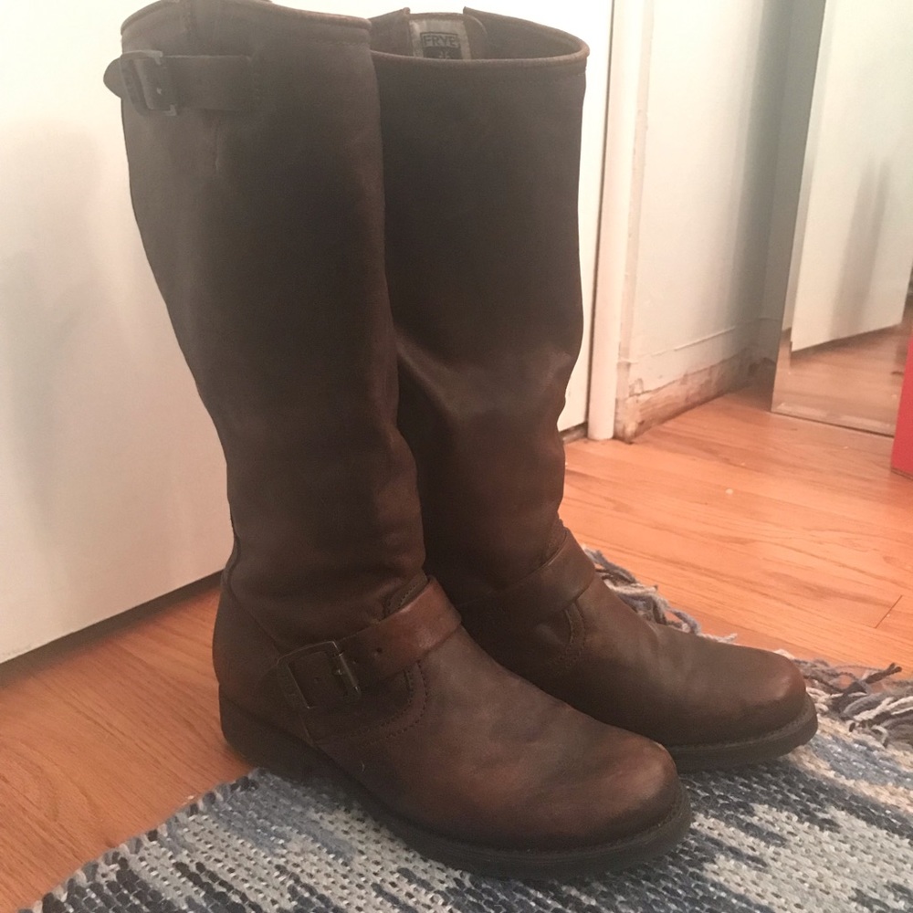 Frye Veronica Brown Boots 7.5